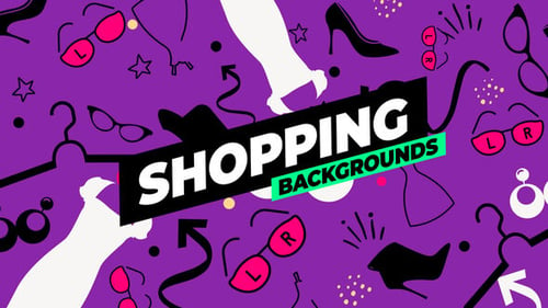 Download Shopping Backgrounds After Effect Template