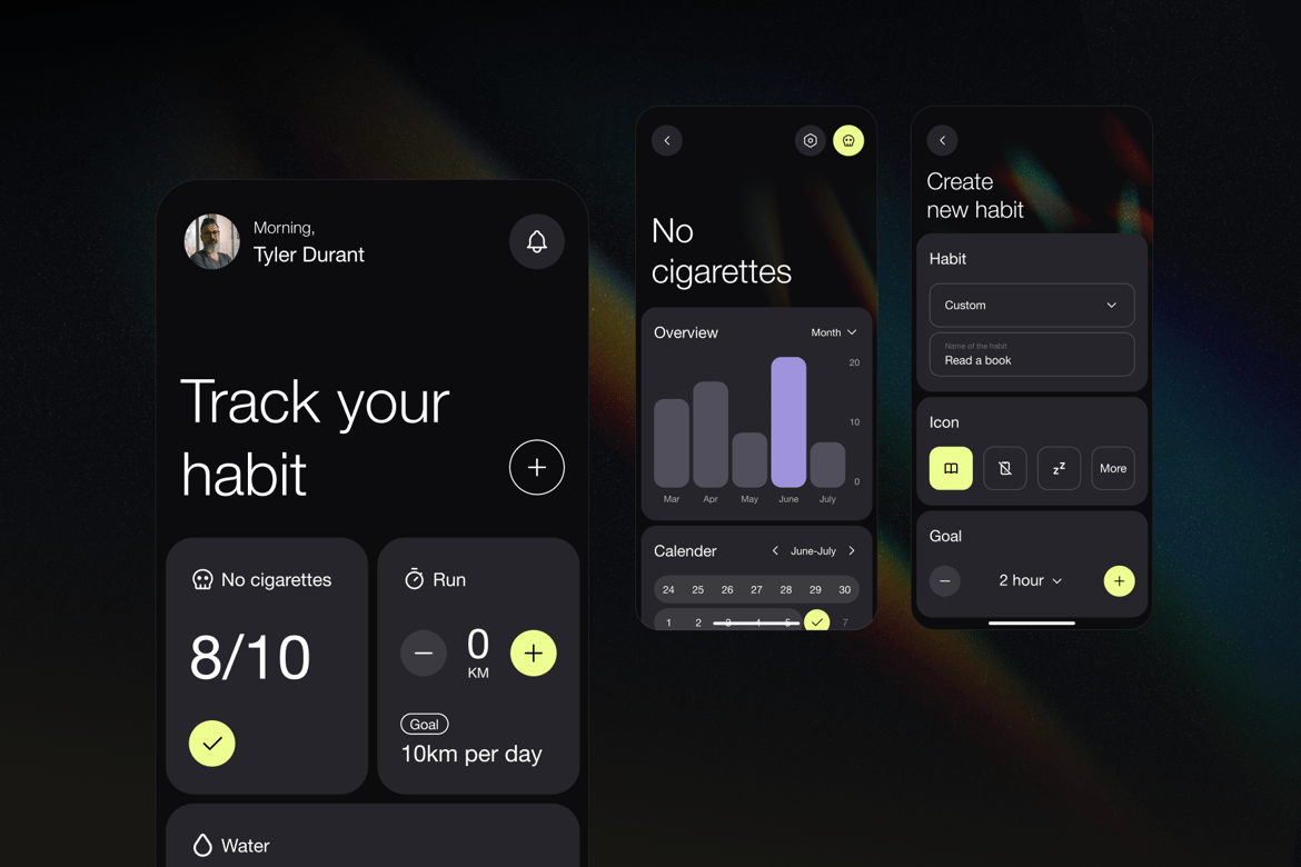 Download Simple Habit Tracker Figma Design