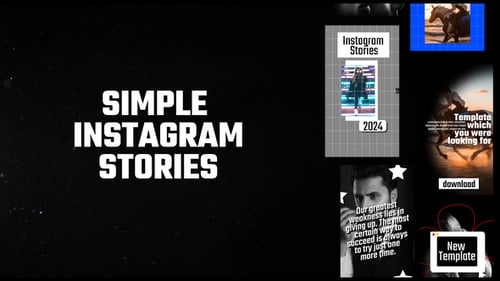 Download Simple Instagram Stories Apple Motion Template