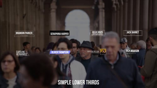 Download Simple Lower Thirds Apple Motion Template