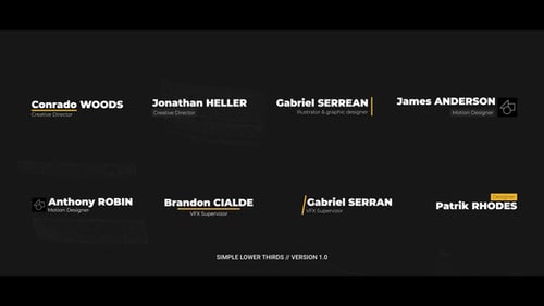 Download Simple Lower Thirds | FCP Apple Motion Template