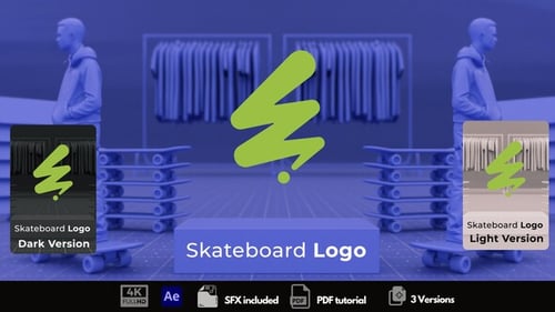 Download Skateboard Logo After Effect Template