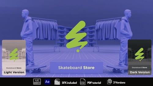 Download Skateboard Store Promo After Effect Template