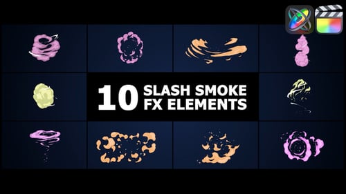 Download Slash Smoke Elements | FCPX Apple Motion Template