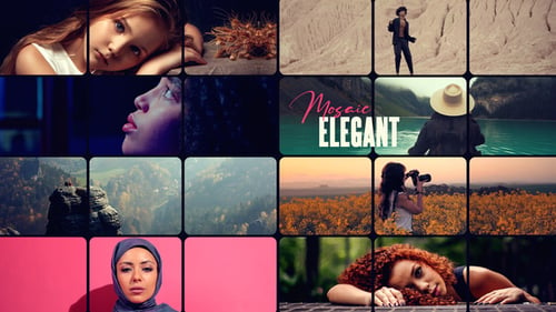 Download Slideshow Mosaic Multi-Screen After Effect Template