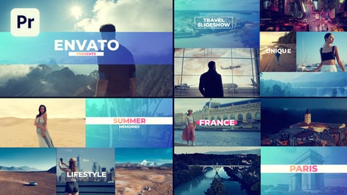 Download Slideshow - Multiscreen Slideshow Premiere Pro Template