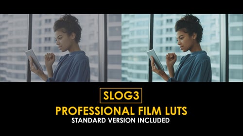 Download Slog3 Professional Film and Standard Color LUTs Apple Motion Template