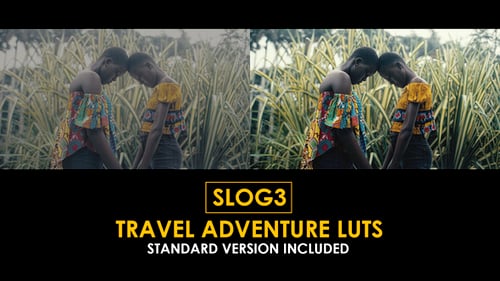 Download Slog3 Travel Adventure and Standard Color LUTs Apple Motion Template