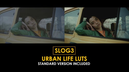 Download Slog3 Urban Life and Standard Color LUTs Apple Motion Template