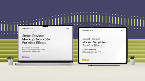 Download Smart Multi Device Screen Mockup Template After Effect Template