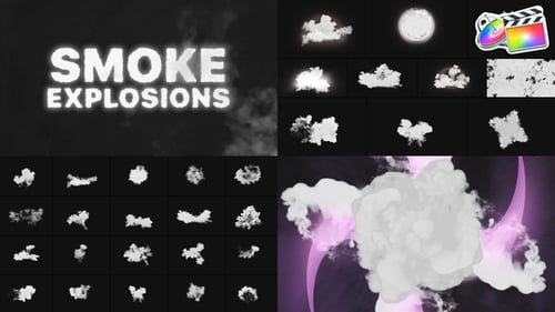 Download Smoke Explosions for FCPX Apple Motion Template