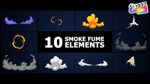 Download Smoke Fume Elements for FCPX Apple Motion Template