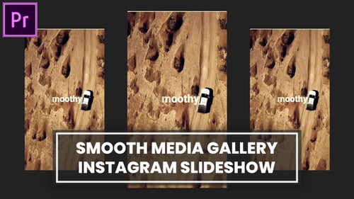 Download Smooth Media Gallery Slideshow Instagram MOGRT for Premier Pro Premiere Pro Template