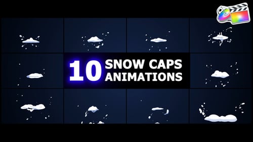 Download Snow Caps Animations | FCPX Apple Motion Template