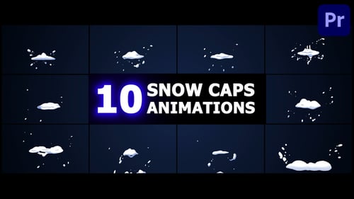 Download Snow Caps Animations | Premiere Pro MOGRT Premiere Pro Template