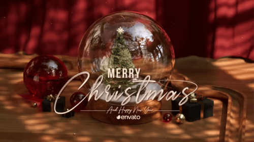 Download Snow Globe Christmas Logo PRO Premiere Pro Template