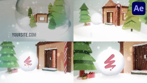 Download Snow Globe Logo Reveal for After Effects After Effect Template