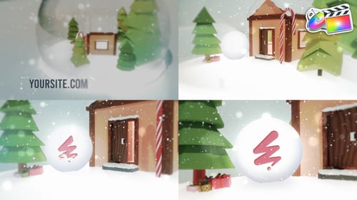 Download Snow Globe Logo Reveal for FCPX Apple Motion Template