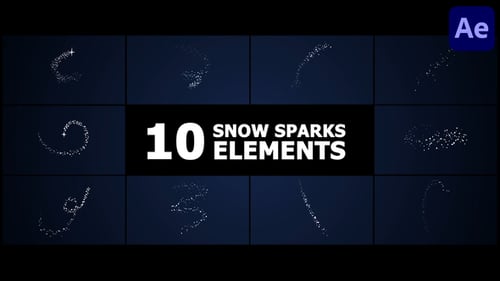 Download Snow Sparks Elements | After Effects After Effect Template