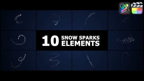 Download Snow Sparks Elements | FCPX Apple Motion Template