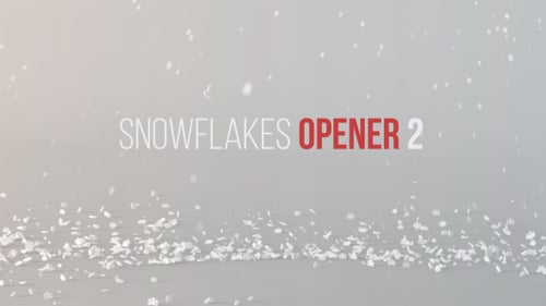 Download Snowflakes Opener 2 After Effect Template