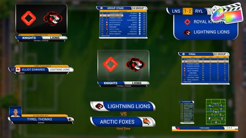 Download Soccer Lower Thirds | FCPX Apple Motion Template
