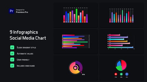 Download Social Media Chart Infographics | Premiere Pro Premiere Pro Template