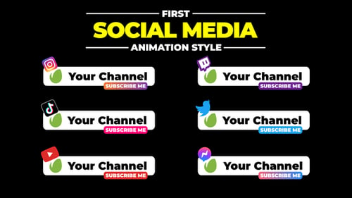 Download Social Media Lower Thirds | AE After Effect Template