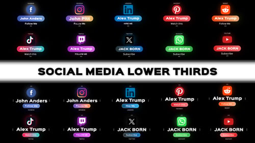 Download Social Media Lower Thirds Apple Motion Template