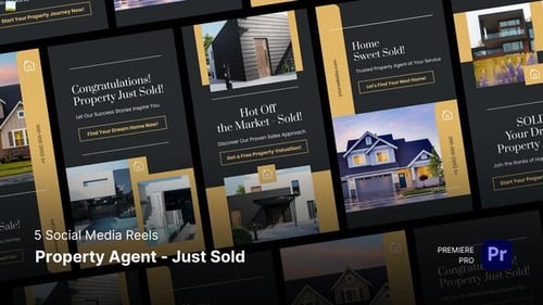 Download Social Media Reels - Property Agent - Just Sold s Premiere Pro Template