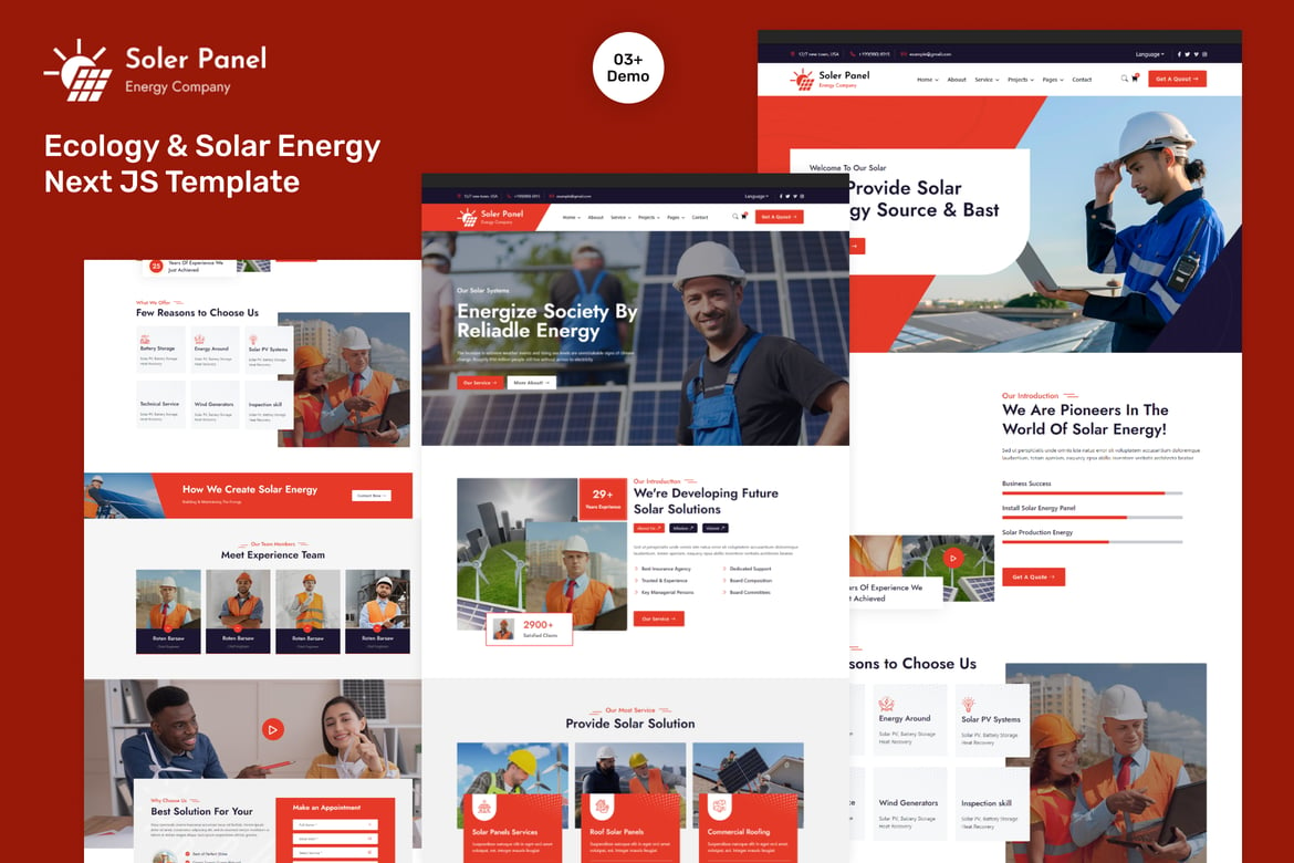 Download SolerPanel - Ecology & Solar Energy Next JS Templa