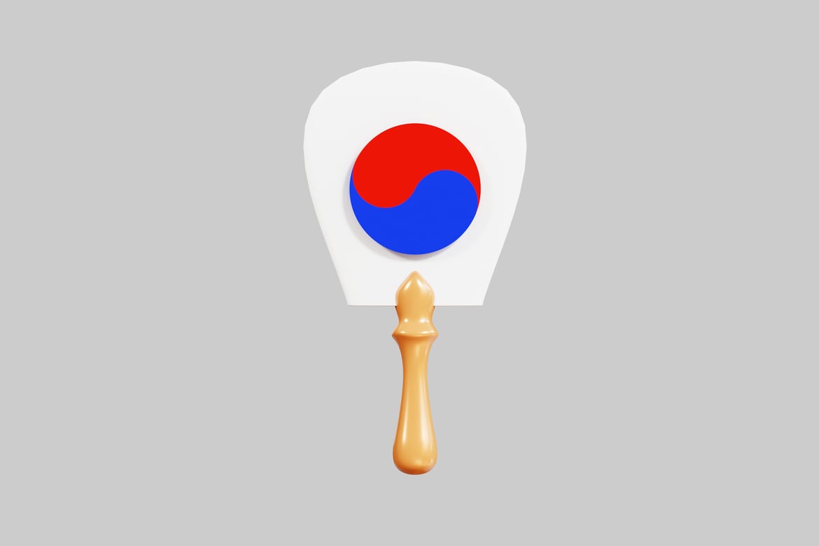 Download Sophisticated Spoon with Flag Detail and Additional Teaspoon 3D Model