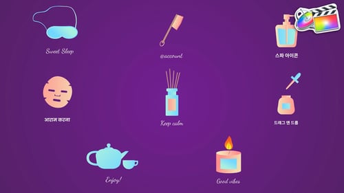 Download Spa Relaxing Icons And Titles for FCPX Apple Motion Template