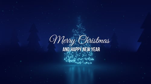 Download Sparkling Christmas Tree After Effect Template