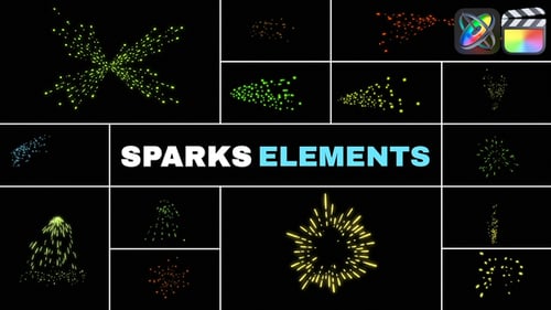 Download Sparks Elements for FCPX Apple Motion Template