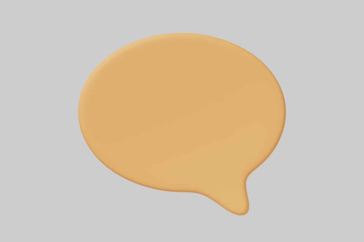 Download Speech bubble. 3D Model