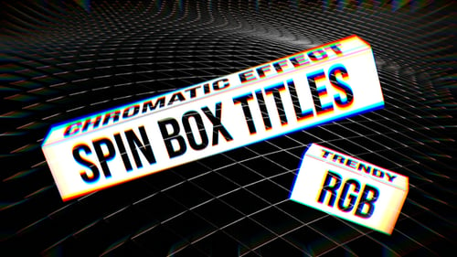 Download Spin Box Titles After Effect Template