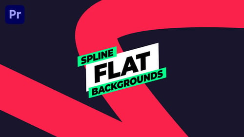 Download Spline Flat Backgrounds Premiere Pro Template