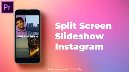 Download Split Screen Instagram Slideshow MOGRT for Premier Pro Premiere Pro Template