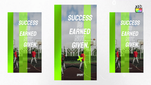 Download Sport Social Media Stories Apple Motion Template