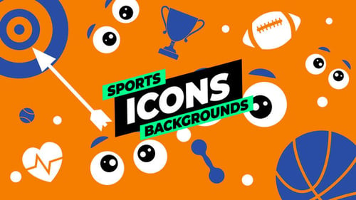 Download Sports Icons Backgrounds After Effect Template