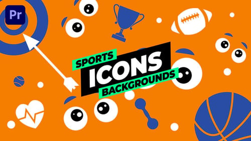 Download Sports Icons Backgrounds Premiere Pro Template