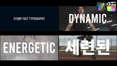 Download Stomp Fast Typography for FCPX Apple Motion Template