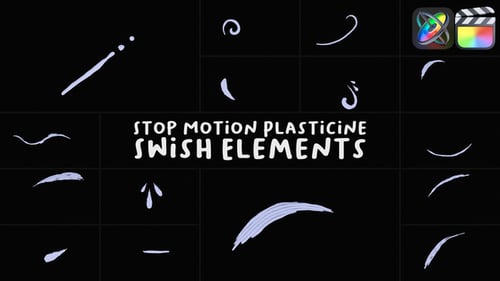 Download Stop Motion Plasticine Swish Elements for FCPX Apple Motion Template