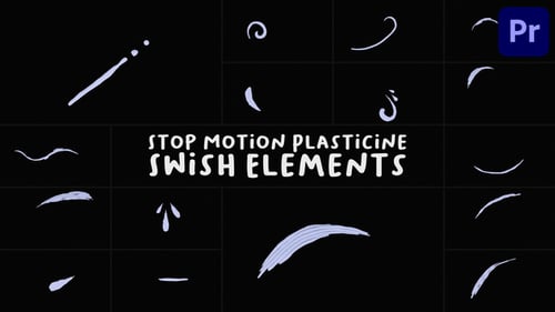 Download Stop Motion Plasticine Swish Elements for Premiere Pro Premiere Pro Template