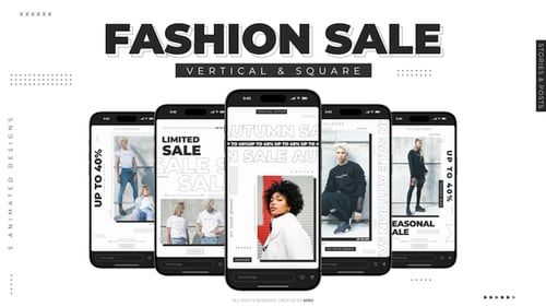 Download Stories & Posts: Fashion Sale (FCPX) Apple Motion Template