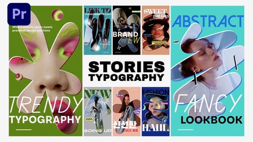 Download Stories Typography for Premiere Pro Premiere Pro Template