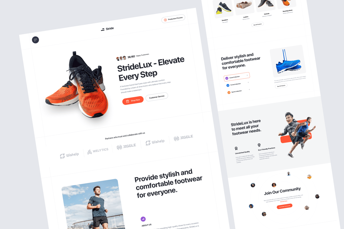 Download Stride  - Shoes Ecommerce Figma Design