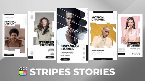 Download Stripes Stories for Final Cut Pro Apple Motion Template