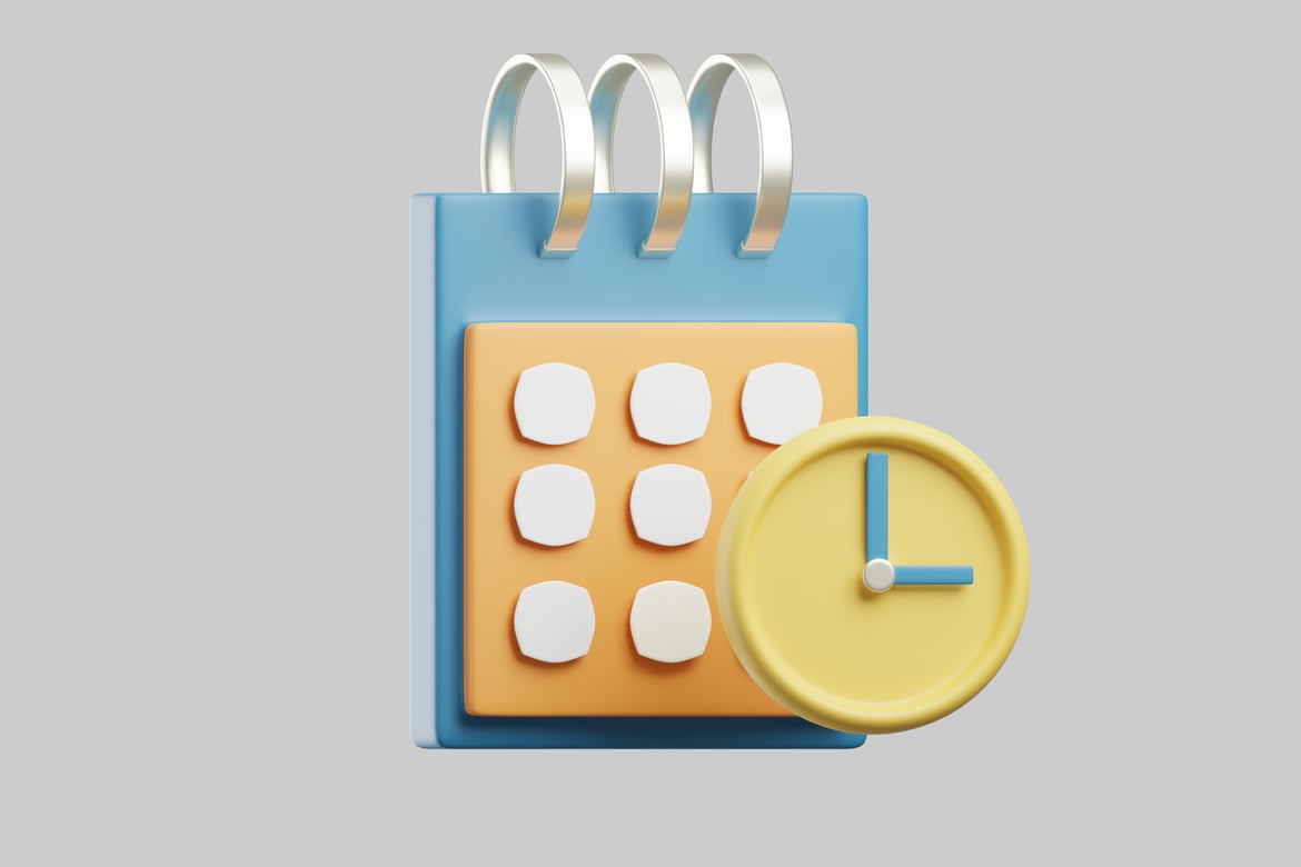 Download Stylized calendar 3D Model